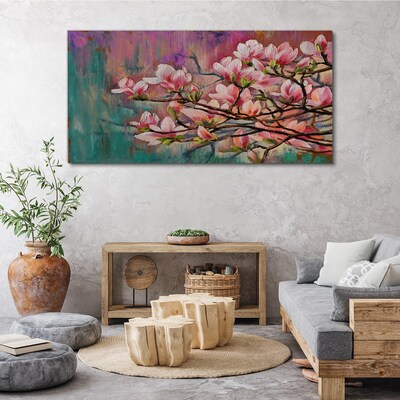 Tablou canvas Flori de magnolie pe fundalul primăverii