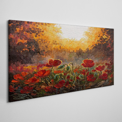 Tablou canvas Macii aurii în lumina dimineții