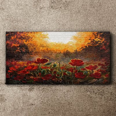 Tablou canvas Macii aurii în lumina dimineții