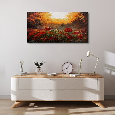 Tablou canvas pictând flori