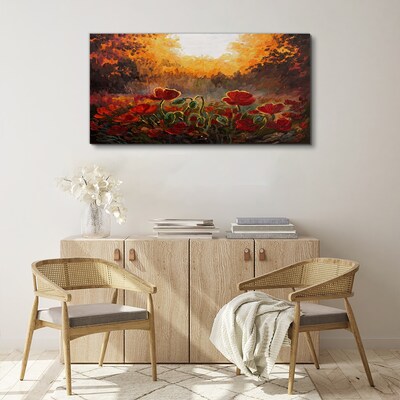 Tablou canvas pictând flori