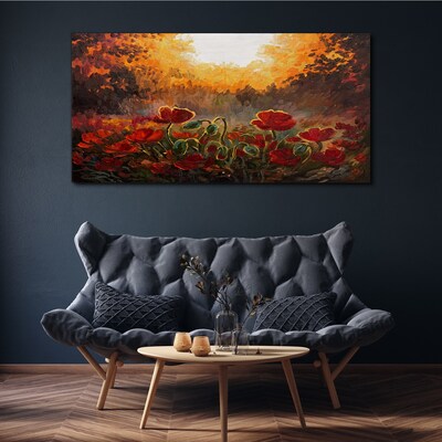 Tablou canvas pictând flori