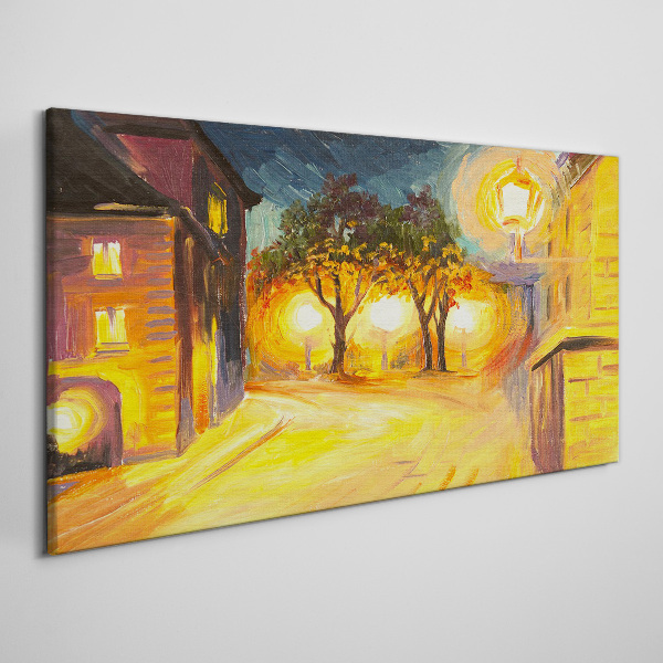 Tablou canvas Seara de aur in oras