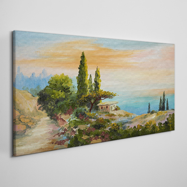 Tablou canvas Un peisaj liniştit pe litoral