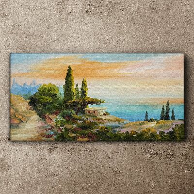 Tablou canvas Un peisaj liniştit pe litoral