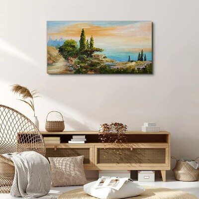 Tablou canvas Un peisaj liniştit pe litoral
