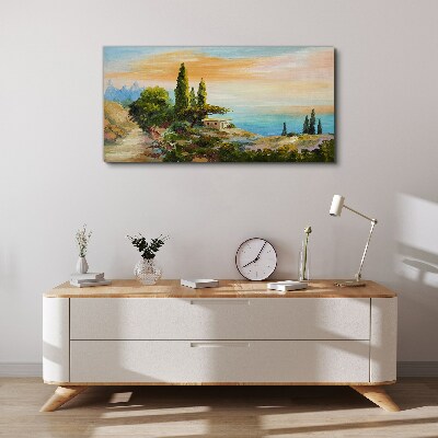 Tablou canvas Un peisaj liniştit pe litoral