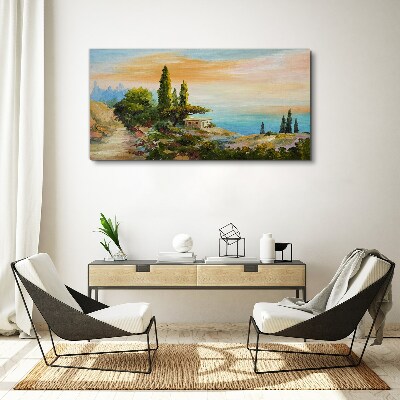 Tablou canvas Un peisaj liniştit pe litoral