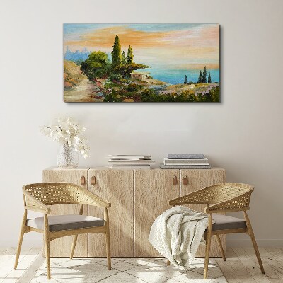 Tablou canvas Un peisaj liniştit pe litoral