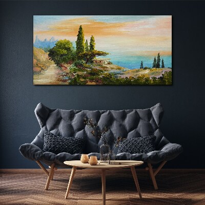 Tablou canvas Un peisaj liniştit pe litoral