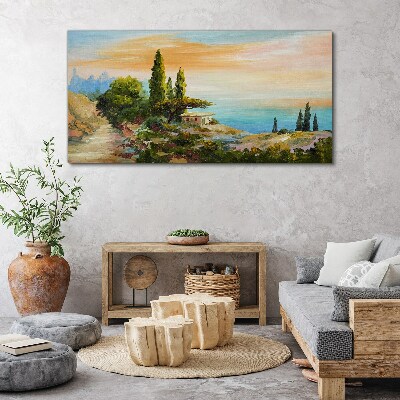 Tablou canvas Un peisaj liniştit pe litoral