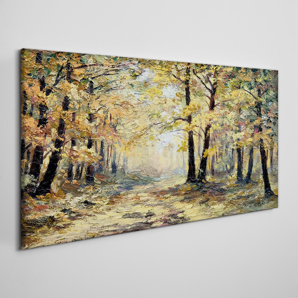 Tablou canvas Pădurea de aur în aură de toamnă