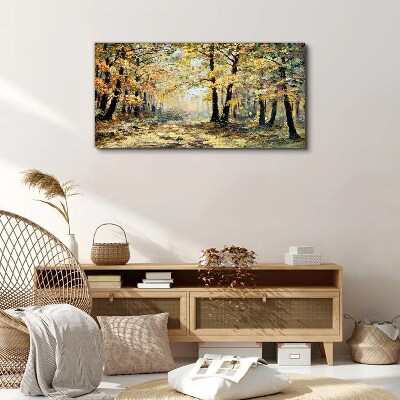 Tablou canvas Pădurea de aur în aură de toamnă