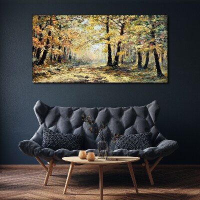 Tablou canvas pădure Toamna