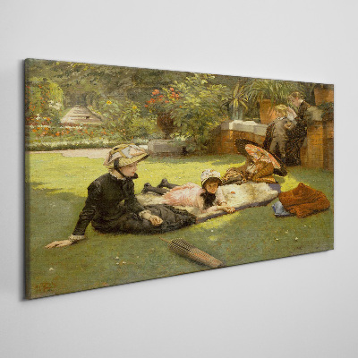 Tablou canvas După-amiaza de vară în grădină