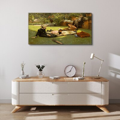 Tablou canvas După-amiaza de vară în grădină