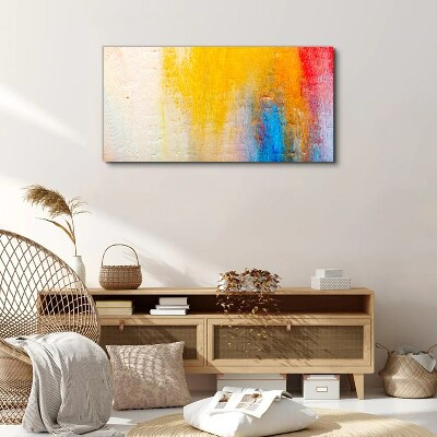 Tablou canvas Abstracție colorată pe un fundal alb