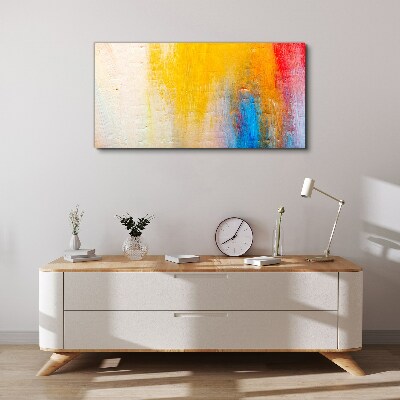 Tablou canvas Abstracție colorată pe un fundal alb