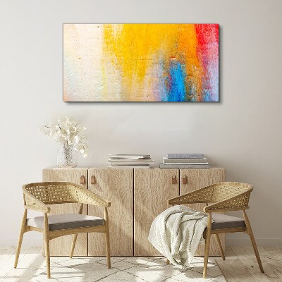 Tablou canvas Abstracție colorată pe un fundal alb