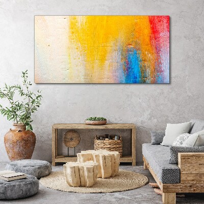 Tablou canvas Abstracție colorată pe un fundal alb