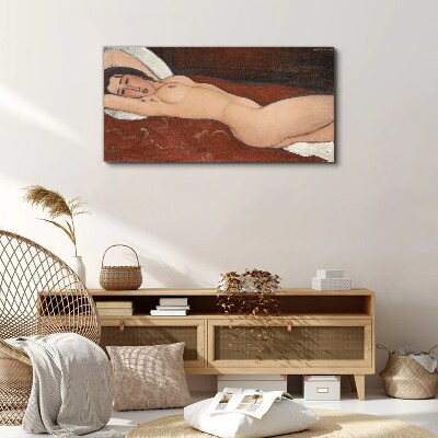 Tablou canvas Femeie goală întinsă