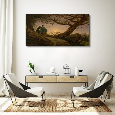 Tablou canvas Apus peste peisaj