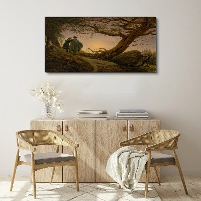 Tablou canvas Apus peste peisaj