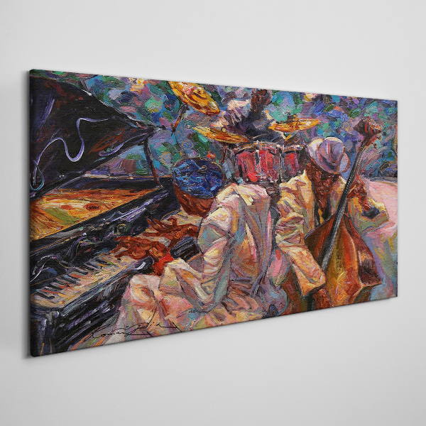 Tablou canvas Întâlnire muzicală în culori