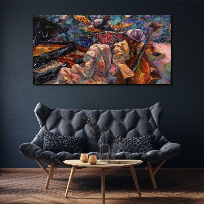 Tablou canvas Întâlnire muzicală în culori