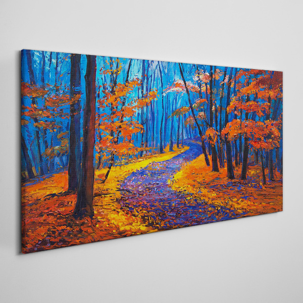 Tablou canvas Bulevardul toamnei în culorile apusului