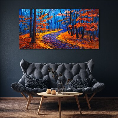 Tablou canvas Bulevardul toamnei în culorile apusului