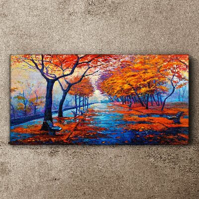 Tablou canvas Aleea de toamnă