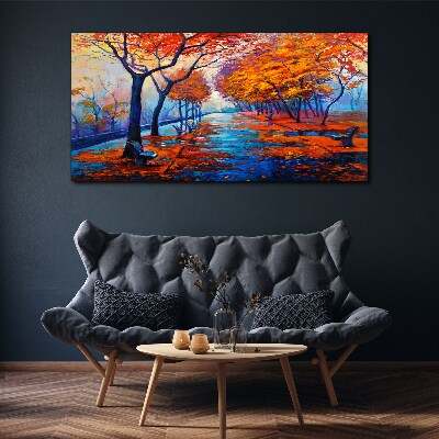 Tablou canvas Aleea de toamnă