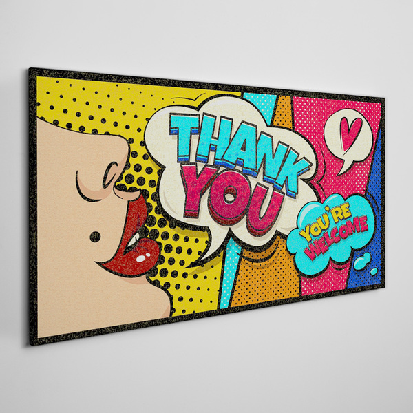 Tablou canvas Pop Art: Exprimarea recunoștinței
