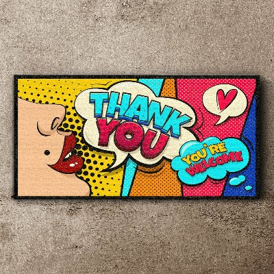 Tablou canvas Pop Art: Exprimarea recunoștinței