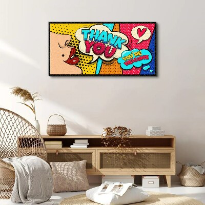 Tablou canvas Pop Art: Exprimarea recunoștinței