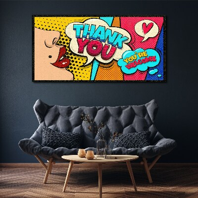 Tablou canvas Pop Art: Exprimarea recunoștinței