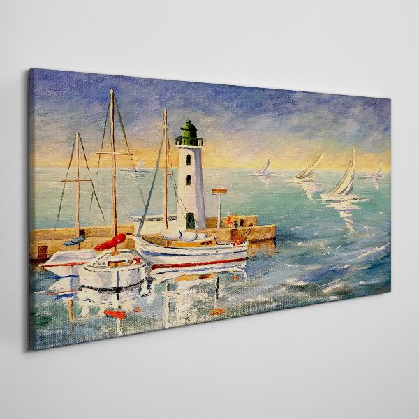 Tablou canvas Peisaj marin cu un far