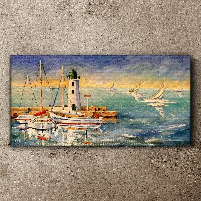 Tablou canvas Peisaj marin cu un far
