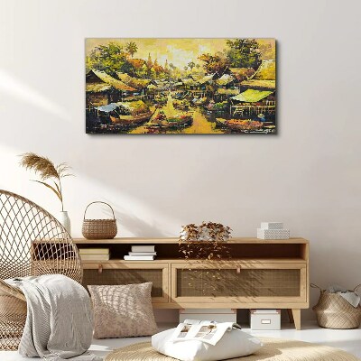 Tablou canvas Piața de apă tropicală