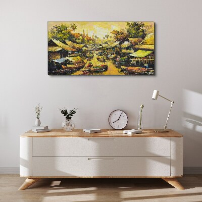Tablou canvas Piața de apă tropicală