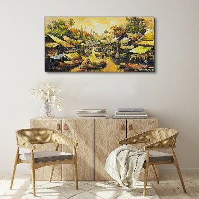 Tablou canvas Piața de apă tropicală