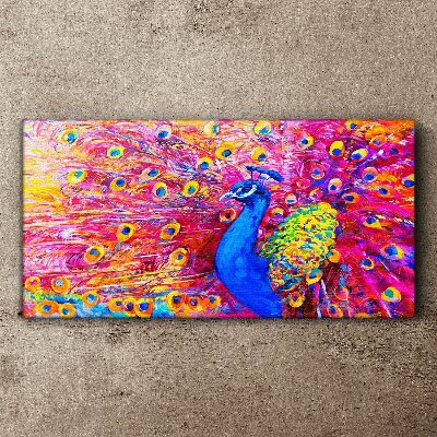 Tablou canvas Păun colorat în strălucire de primăvară