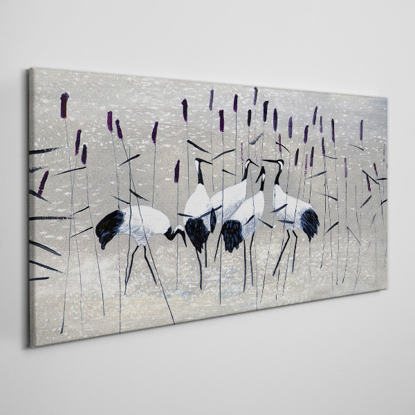 Tablou canvas Macarale albe în stuf