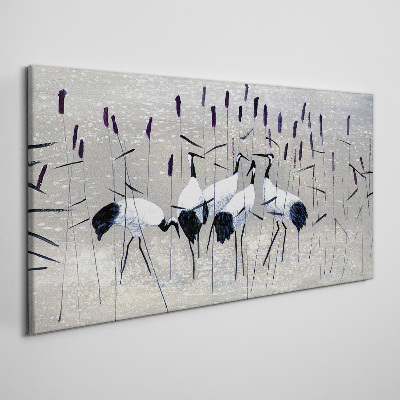 Tablou canvas Macarale albe în stuf