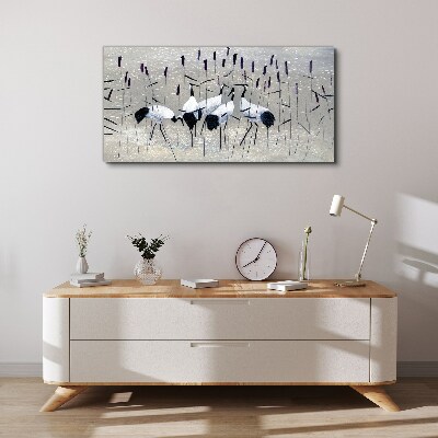 Tablou canvas Macarale albe în stuf