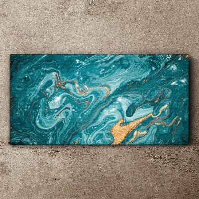 Tablou canvas Valuri oceanice cu accente de cupru