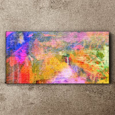 Tablou canvas Peisaj abstract colorat