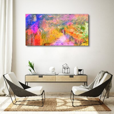 Tablou canvas Peisaj abstract colorat