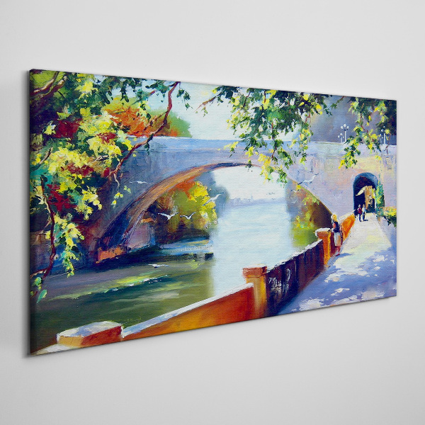 Tablou canvas Pod în parcul însorit